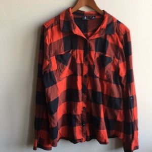 Classic Red Flannel Buttondown
